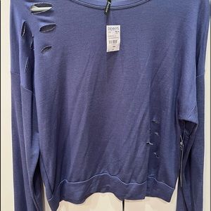 DISTRESSED LIGHTWEIGHT CREWNECK